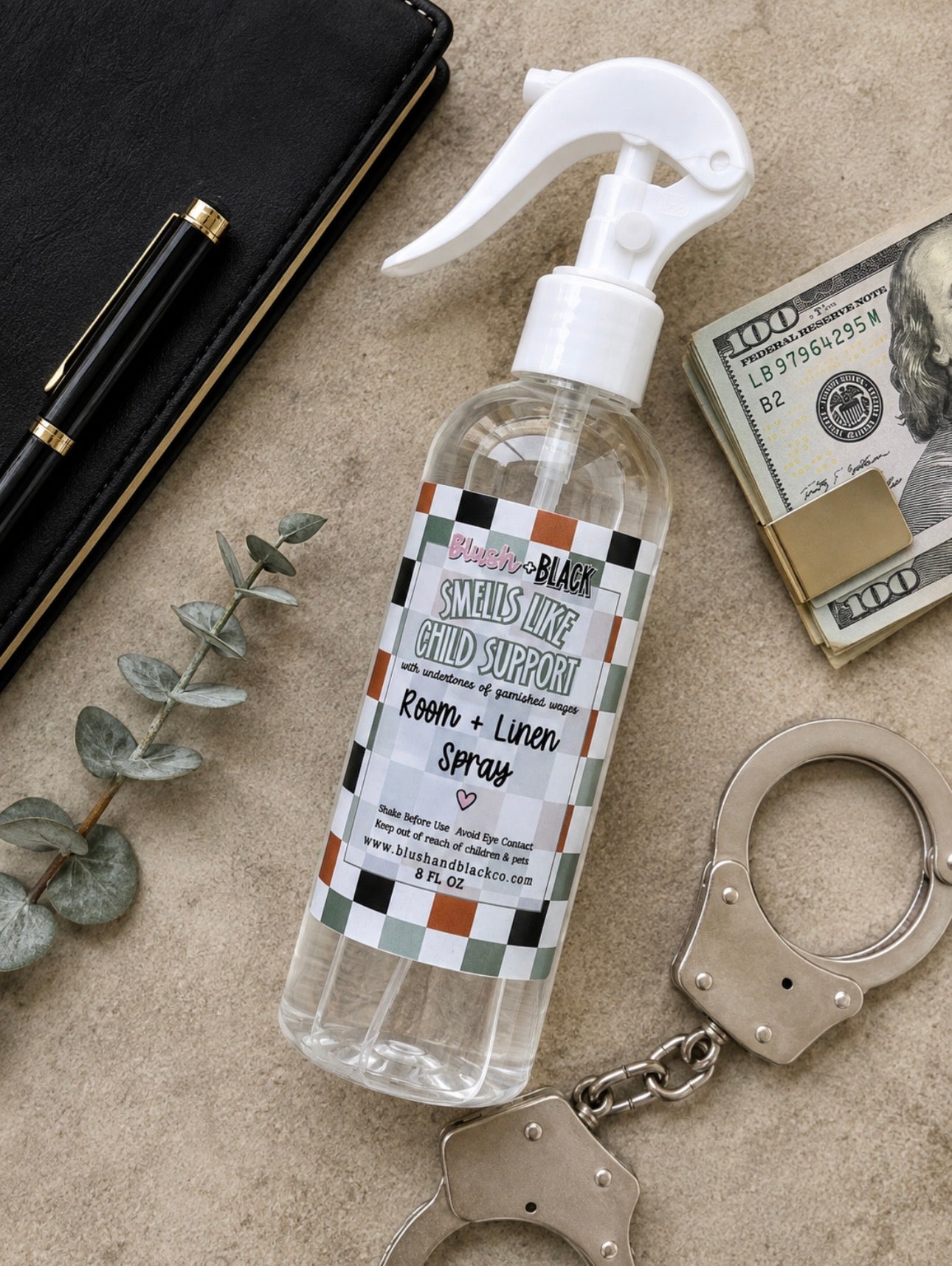 Smells like child support Room + linen spray