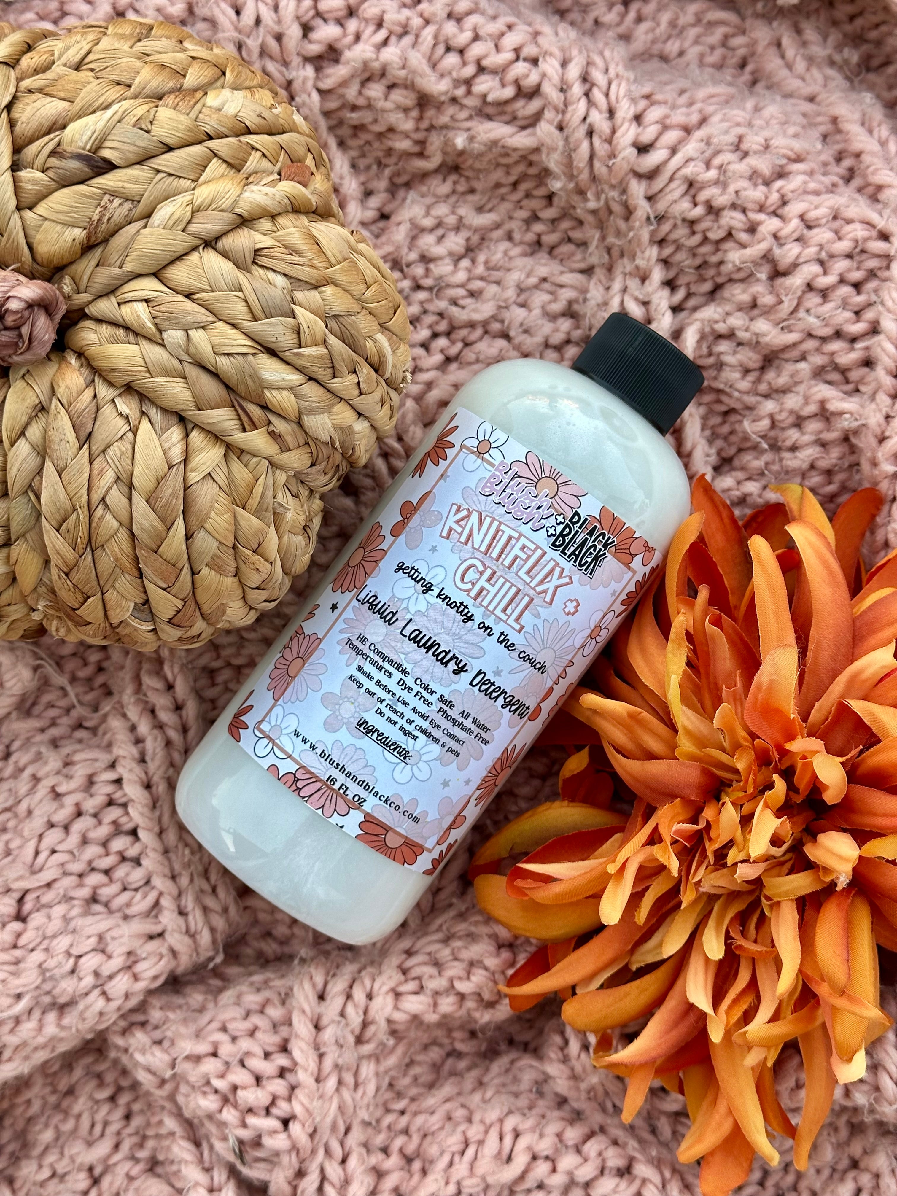 Knitflix + Chill liquid laundry detergent